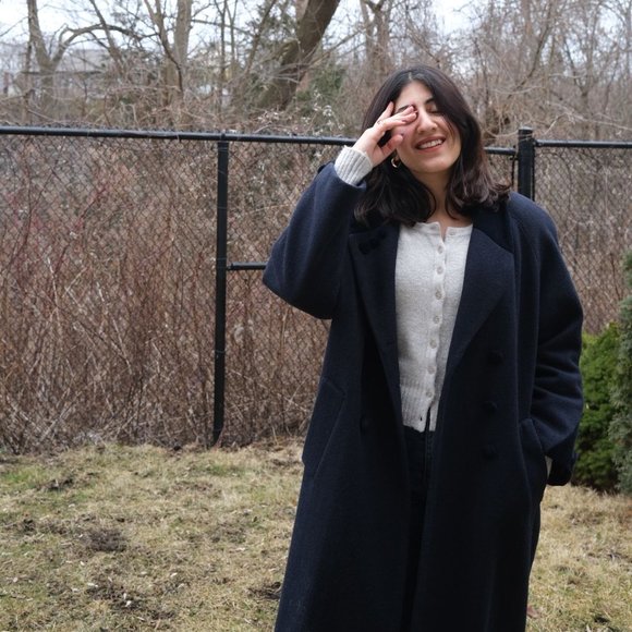 Medium / Oversized Vintage Les Modes Ellabee Long Coat! - Picture 3 of 7